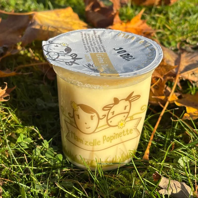 CREME DESSERT VANILLE - yaourt fermier Mam'zelle Popinette