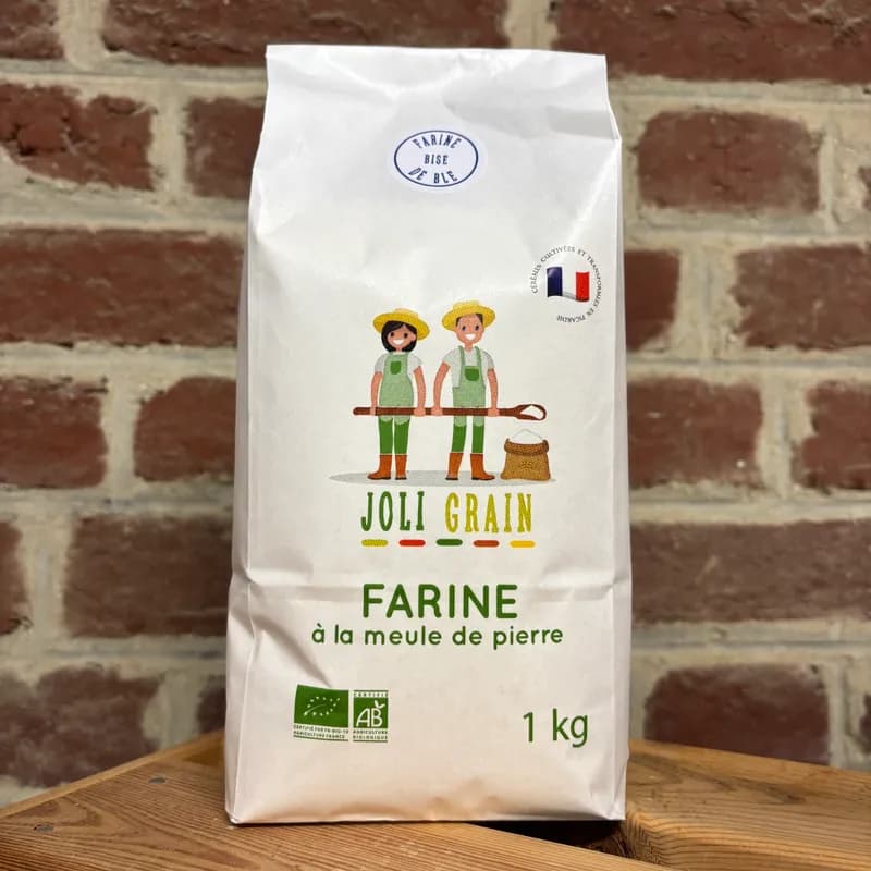FARINE BISE JOLI GRAIN - yaourt fermier Mam'zelle Popinette
