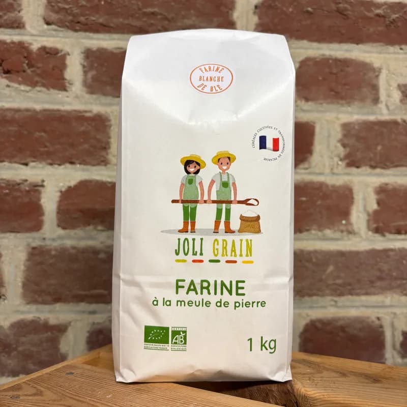 FARINE BLANCHE JOLI GRAIN - yaourt fermier Mam'zelle Popinette