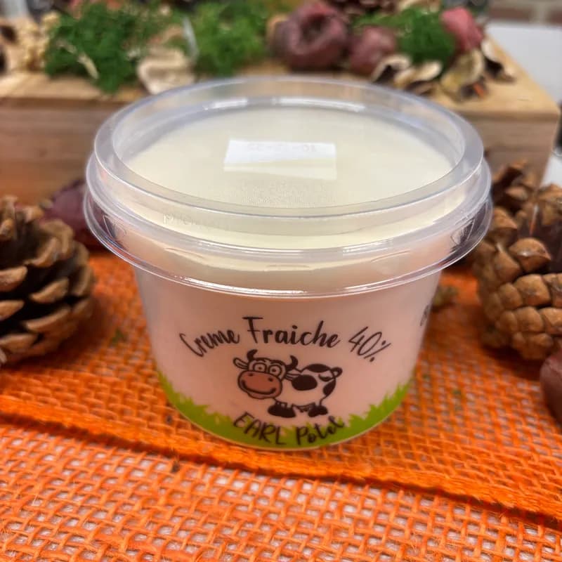 LA CREME EPAISSE AU LAIT CRU de l'EARL POTEL - yaourt fermier Mam'zelle Popinette